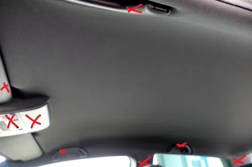 VW Polo 9N3 9N Himmel Innenraum Decke Dachhimmel Dach schwarz 2/3 Türer GT GTI (140919)