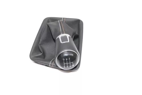 VW Golf 7 Schaltknauf Schaltsack Schaltung Schaltknüppel original 6-Gang Leder (140986)
