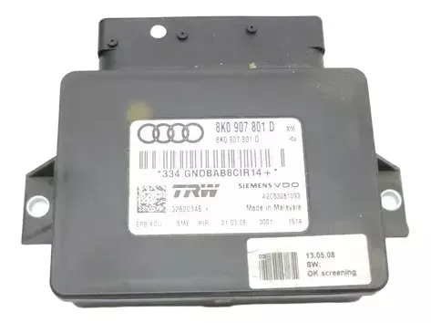 Audi A4 8K Steuergerät 8K0907801D/ H Bremse Festellbremse Handbremse