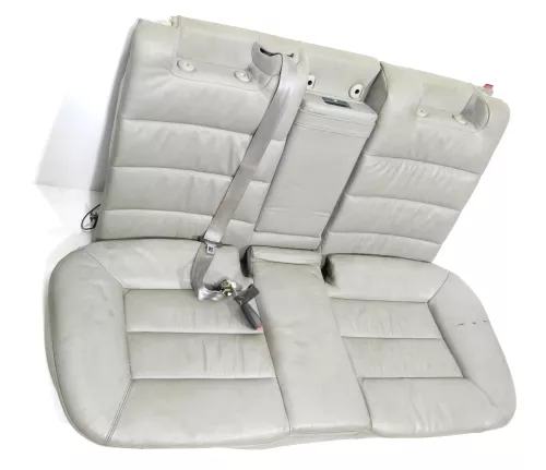 Audi A6 4B Avant Kombi Rückbank Rücksitzbank Sitz Rücksitz Leder grau (141529)