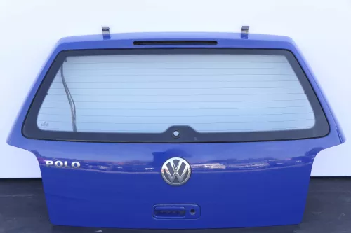 VW Polo 6N2 Heckklappe Klappe hinten Kofferraumklappe blau LA5C surfblue Scheibe (141652)
