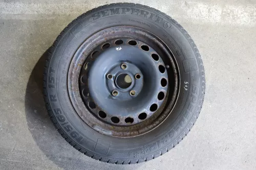 4x Skoda Octavia 1Z 195/65 R15 91T Winterreifen M+S Felgen Reifen M&S ca. 5-6mm (142222)