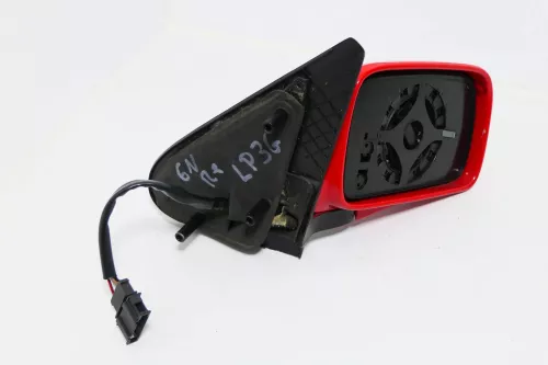 VW Polo 6N elektrischer Spiegel Außenspiegel rechts außen rot LP3G (143108)