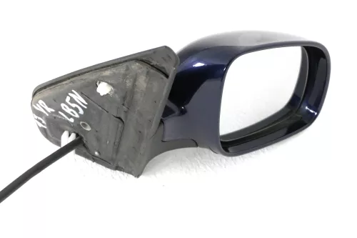 VW Golf 4 Bora manueller Spiegel vorne rechts Außenspiegel blau LB5N (143123)