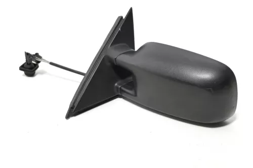 VW Passat 3A 35i mechansicher Spiegel Außenspiegel links mit Glas schwarz matt (143184)