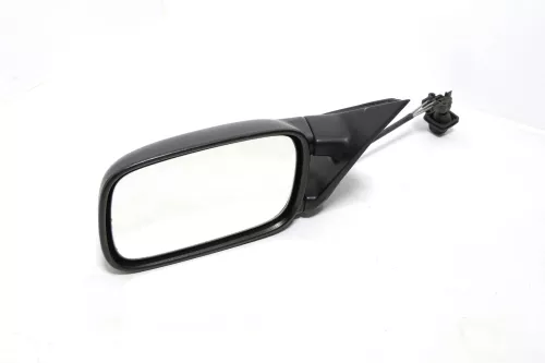 VW Passat 3A 35i mechansicher Spiegel Außenspiegel links mit Glas schwarz matt
