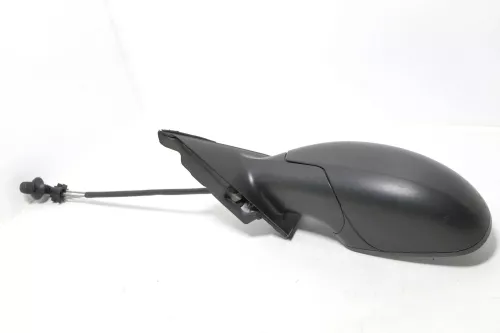 Seat Ibiza 6L mechanischer manuell Spiegel Außenspiegel links schwarz matt blac (143196)