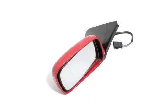 VW Polo 6N elektrischer Spiegel Außenspiegel links außen mit Glas rot LP3G flash