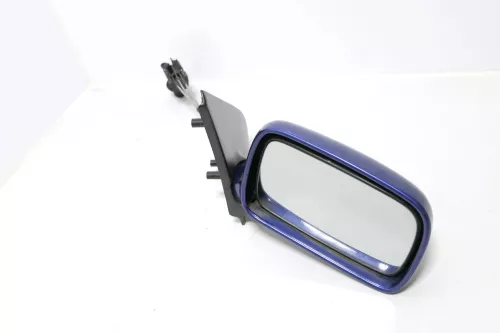 VW Polo 6N manueller manuell Spiegel Außenspiegel rechts blau LR5V & Glas