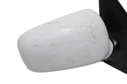 VW Polo 6N manueller manuell Spiegel Außenspiegel rechts weiß LB9A & Glas (143458)