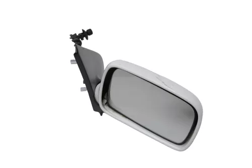 VW Polo 6N manueller manuell Spiegel Außenspiegel rechts weiß LB9A & Glas