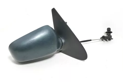 VW Polo 6N manueller manuell Spiegel Außenspiegel rechts mit Glas grün schlecht (143472)