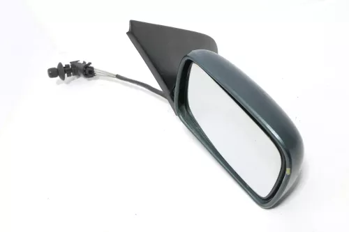 VW Polo 6N manueller manuell Spiegel Außenspiegel rechts mit Glas grün schlecht