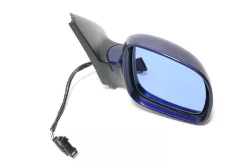 VW Golf 4 Bora elektrischer Spiegel vorne rechts Außenspiegel Blau LB5N + Glas