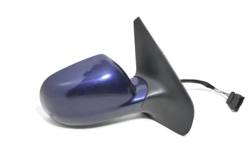 VW Golf 4 Bora elektrischer Spiegel vorne rechts Außenspiegel Blau LB5N + Glas (143546)
