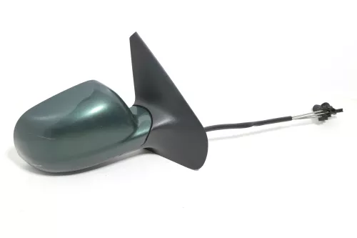 VW Golf 4 Bora manueller Spiegel vorne rechts Außenspiegel grün LC6M mit Glas (143566)