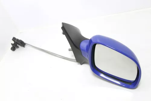 VW Polo 6N2 manueller Spiegel Außenspiegel rechts außen blau LA5C surfblue