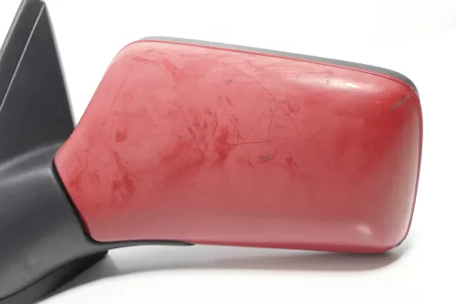 VW Golf 3 Vento elektrischer Spiegel Außenspiegel links mit Glas rot (143604)