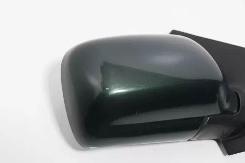 VW Polo 6N manueller mechanischer Spiegel Außenspiegel rechts Glas grün LC6M ddf (143615)