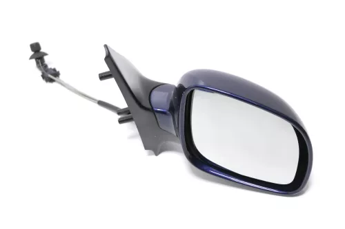 VW Polo 6N2 manueller Spiegel Außenspiegel rechts außen blau LB5N indigoblau vx