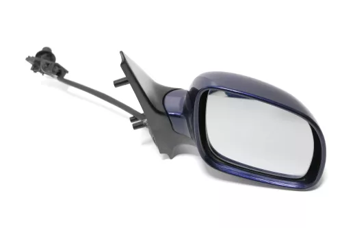 VW Polo 6N2 manueller Spiegel Außenspiegel rechts außen blau LB5N indigoblau t1