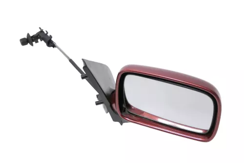 VW Polo 6N mechanisch manuell Spiegel Außenspiegel rechts braun orange LC3M