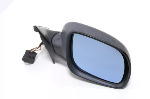 Audi A4 B5 elektrischer Spiegel Außenspiegel rechts schwarz matt unlackiert Glas (143704)