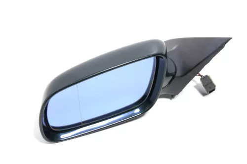 Audi A6 4B Spiegel Außenspiegel links elektrisch grün LZ6H mit GLAS - Mängel