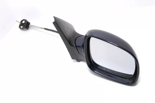 VW Golf 4 Bora manueller Spiegel Außenspiegel + Glas rechts blau LA5G perlblau 9