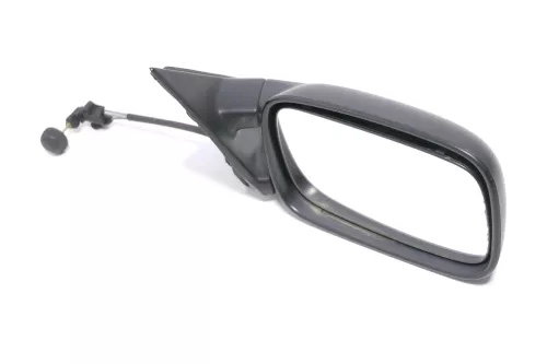 VW Passat 3A 35i mechansicher Spiegel Außenspiegel rechts mit Glas schwarz matt