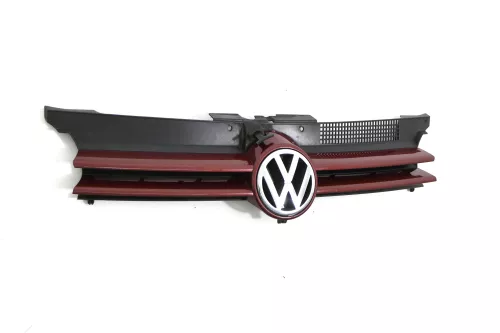 VW Golf 4 Grill Kühlergrill VW Zeichen Logo rot LC3K 1J0853655D (143881)