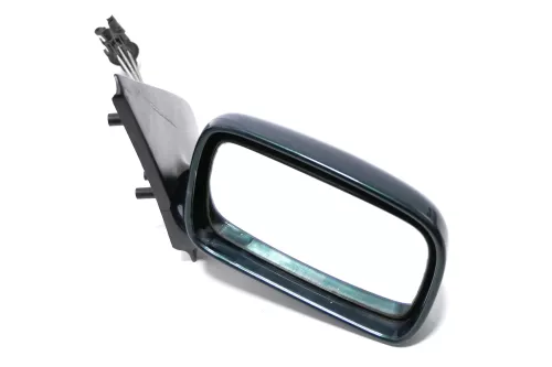 VW Polo 6N manueller mechanischer Spiegel Außenspiegel rechts Glas grün LC6P grü