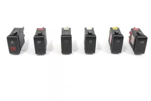 Audi A8 4D Warnblinker Relais Warnblinkerschalter Schalter Set ASR ESP Heckrollo (144396)