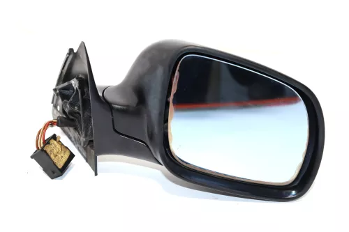 A4 B5 elektrischer Spiegel Außenspiegel rechts schwarz matt unlackiert Glas