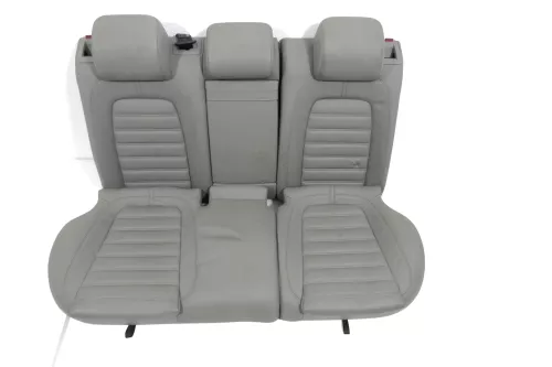 VW Passat 3C Kombi Sitz Rückbank Rücksitzbank Sitze Leder Lehne Ski classic grau (145572)
