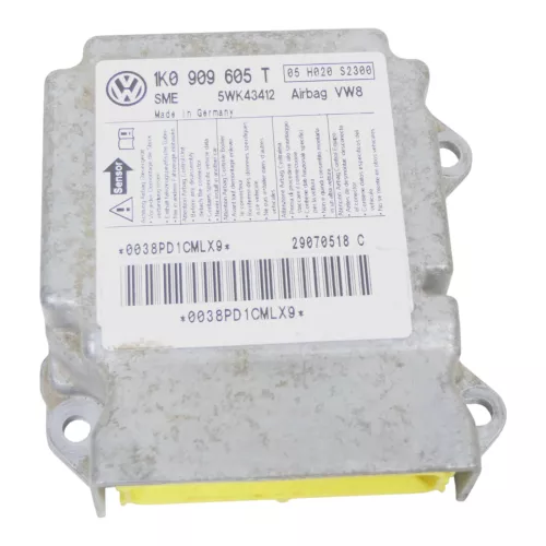 VW Golf 5 Steuergerät Airbagsteuergerät 1K0909605T /N 03 / 05 H015 S2100 037 (146053)