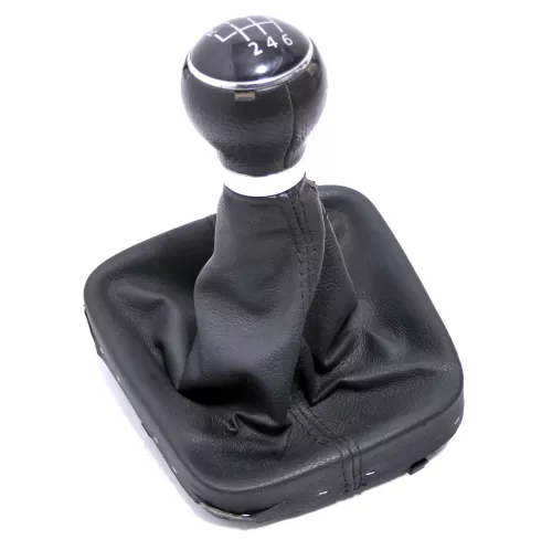 Golf 5 Schaltknauf Schaltsack Schaltung Schaltknüppel Leder 6-Gang 1K0711113BB (146167)