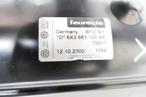 Arosa Lupo Sitz vorne links Fahrersitz Höhenverstellung schwarz College blau gra (147184)