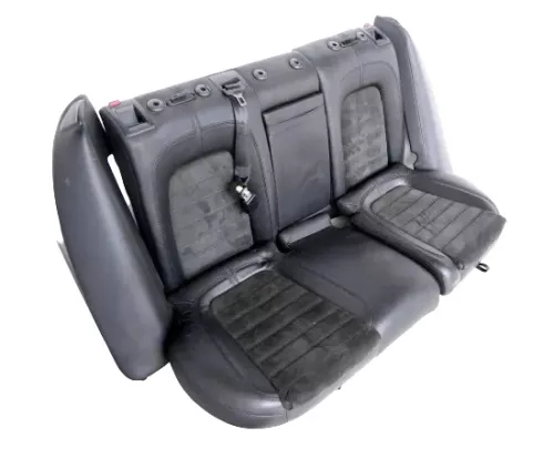 Passat 3C Kombi Sitz Rückbank Rücksitzbank Sitze Leder Lehne alcantara schwarz (147198)