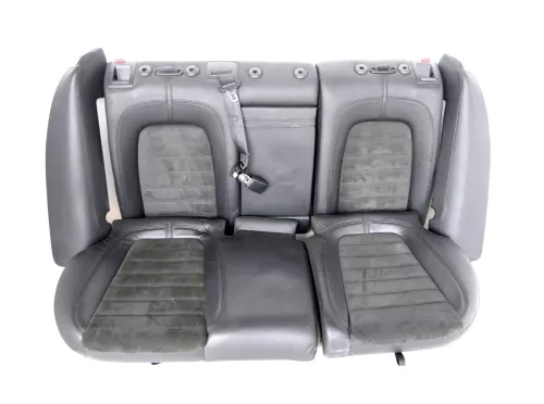 Passat 3C Kombi Sitz Rückbank Rücksitzbank Sitze Leder Lehne alcantara schwarz