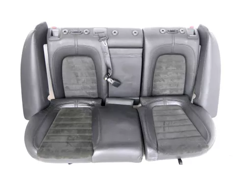 Passat 3C Kombi Sitz Rückbank Rücksitzbank Sitze Leder Lehne alcantara schwarz (147198)
