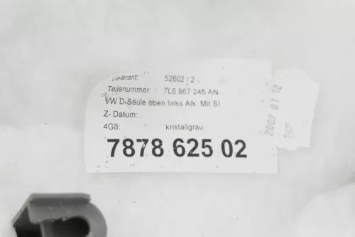 VW Touareg 7L A-B-C-Säulen Verkleidung vorne hitnen oben Abdeckung Alcantara (147228)