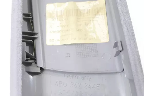 Audi A6 4B B-Säulen Verkleidung vorne links Abdeckung um Gurt elefant blau (147746)
