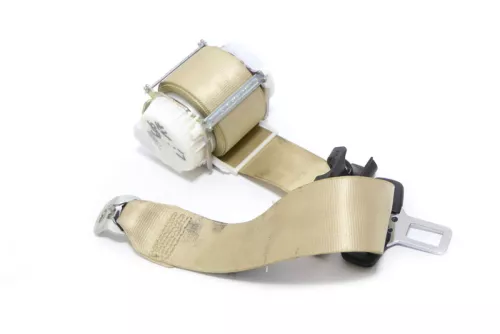 VW Eos 1F Gurt 1Q0857805 UHQ hinten links beige besch  (148241)