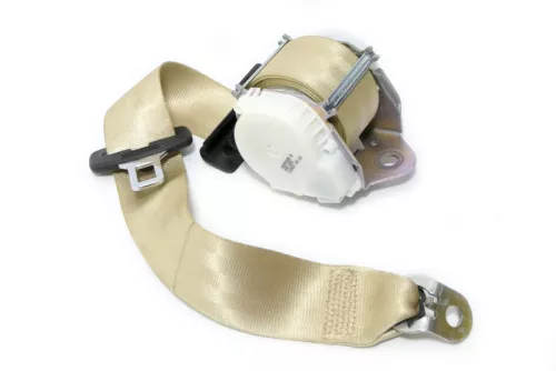 VW Eos 1F Gurt 1Q0857806 UHQ hinten rechts beige besch  (148243)