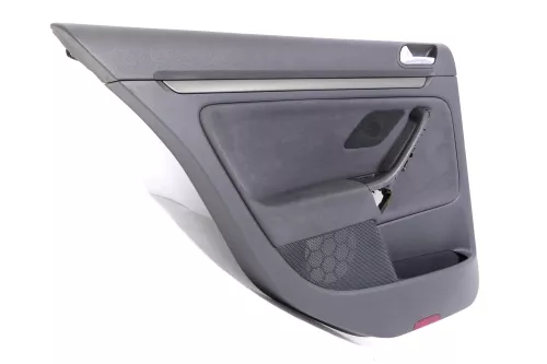 1x Golf 5 Limousine Türverkleidung Verkleidung Tür hinten links 4/5-Türer schwar (148810)