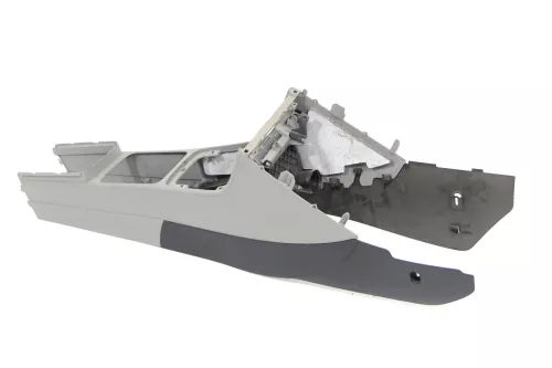 VW Passat 3C B6 Mitteltunnel Aschenbecher Verkleidung Abdeckung grau classicgrey