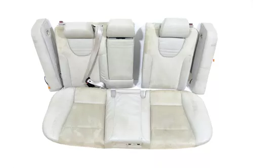 A6 4B Kombi Avant Rückbank Rücksitzbank Sitz Rücksitz helle grau Leder silber Pe