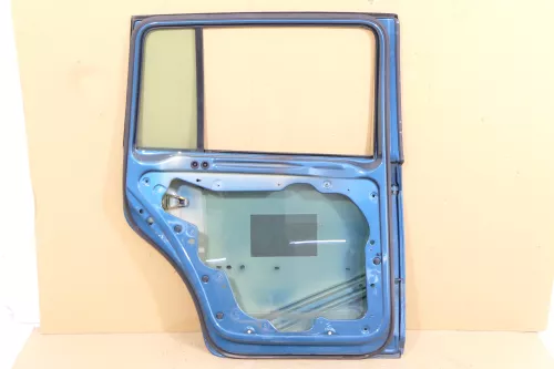VW Touran 1T 1T3 Tür hinten links blau grün LC5Q mit Scheibe (149139)