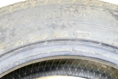 1x VW Golf Passat Reifen 205/55 R16 91W Sommerreifen 7-8mm NUR REIFEN Dunlop (149157)
